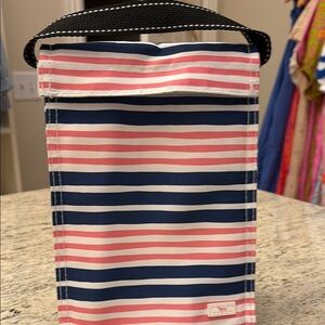 Scout Striped Pink and Blue Lunch Bag